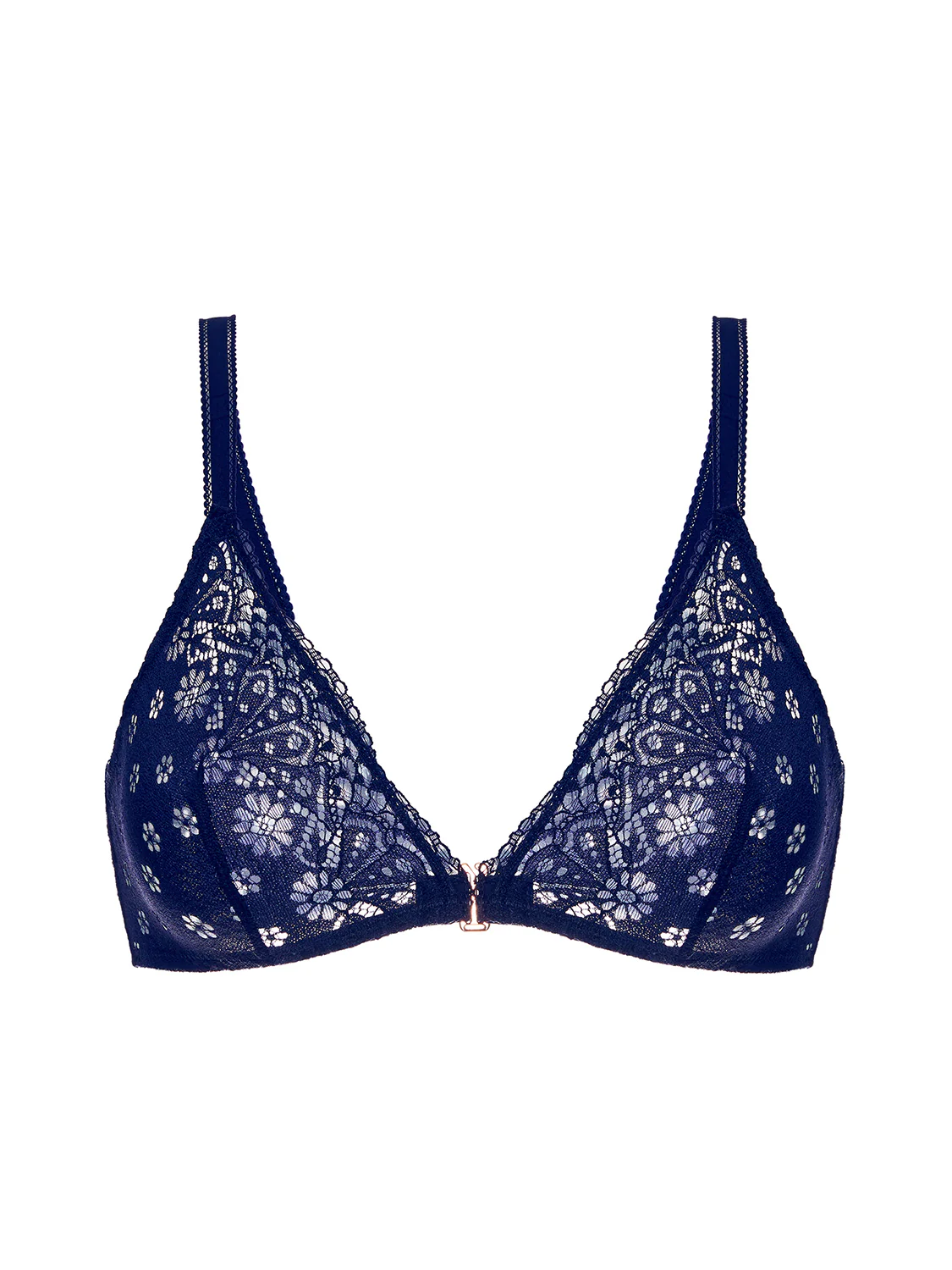 Soft cup triangle bra - Midnight - Image 3