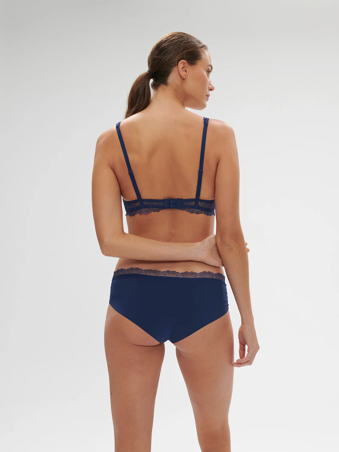 Soft cup triangle bra - Midnight - Image 6