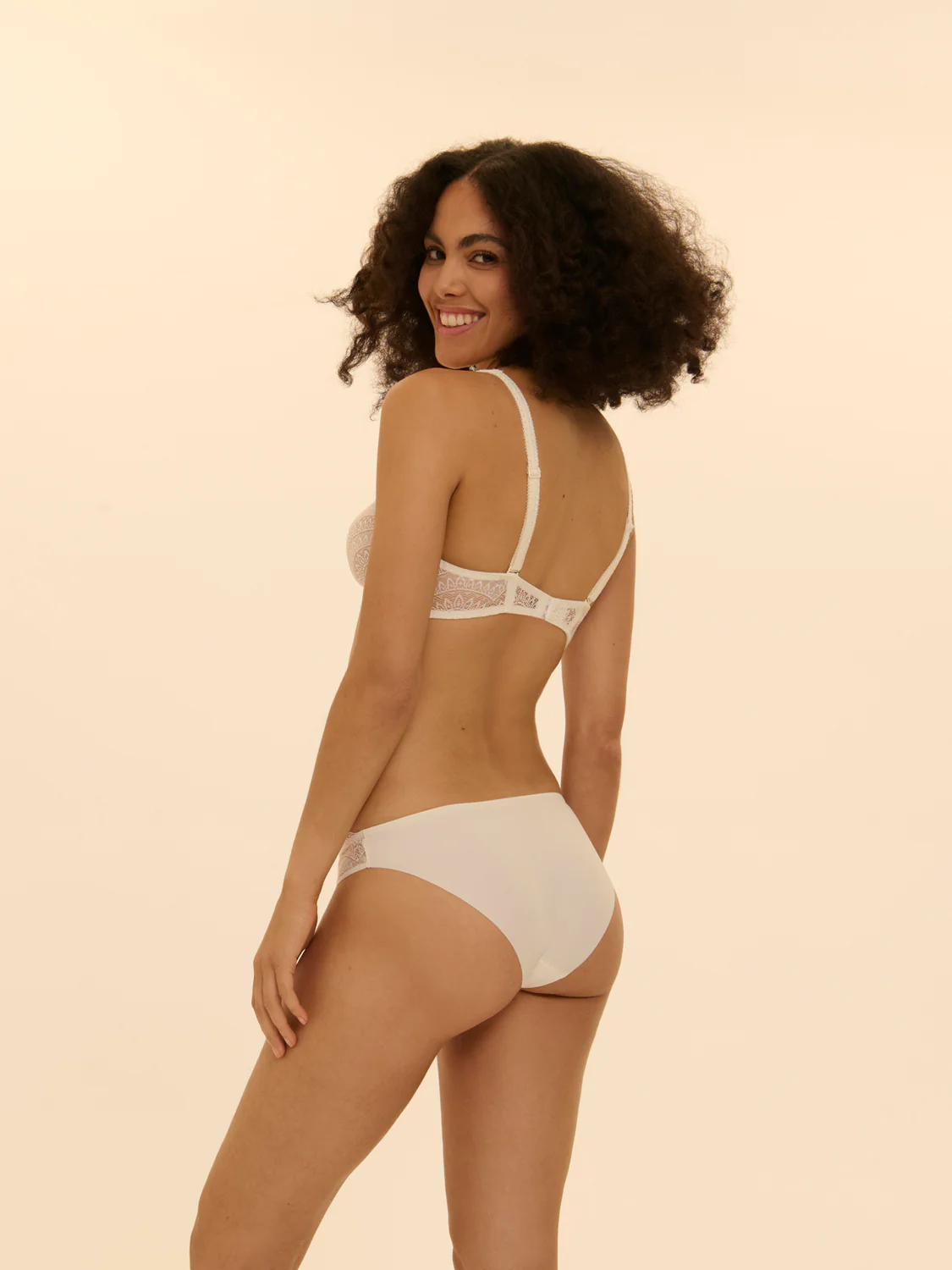 Soft cup triangle bra - Natural - Image 6