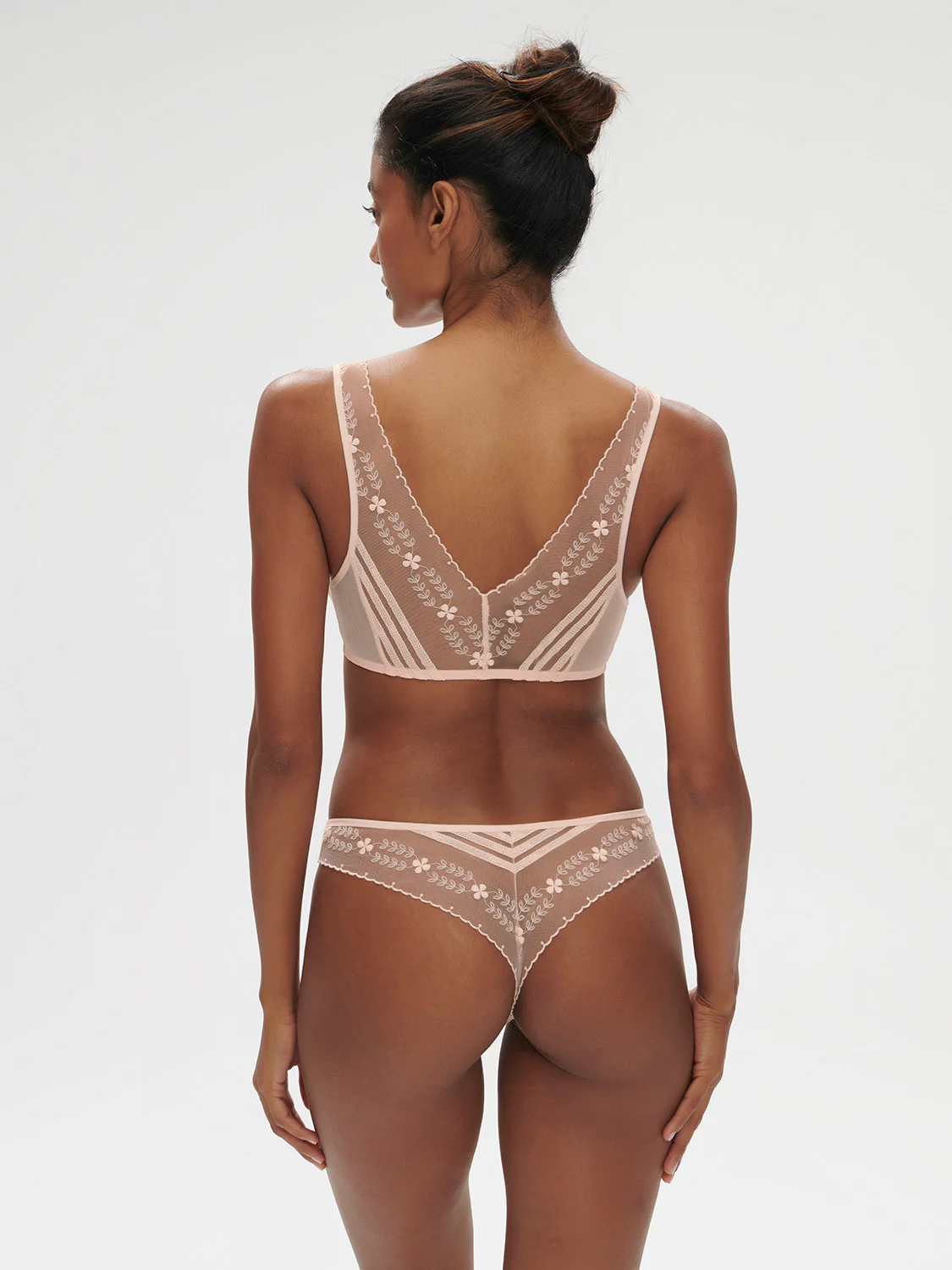 Soft cup triangle bra - Petal Powder - Image 6