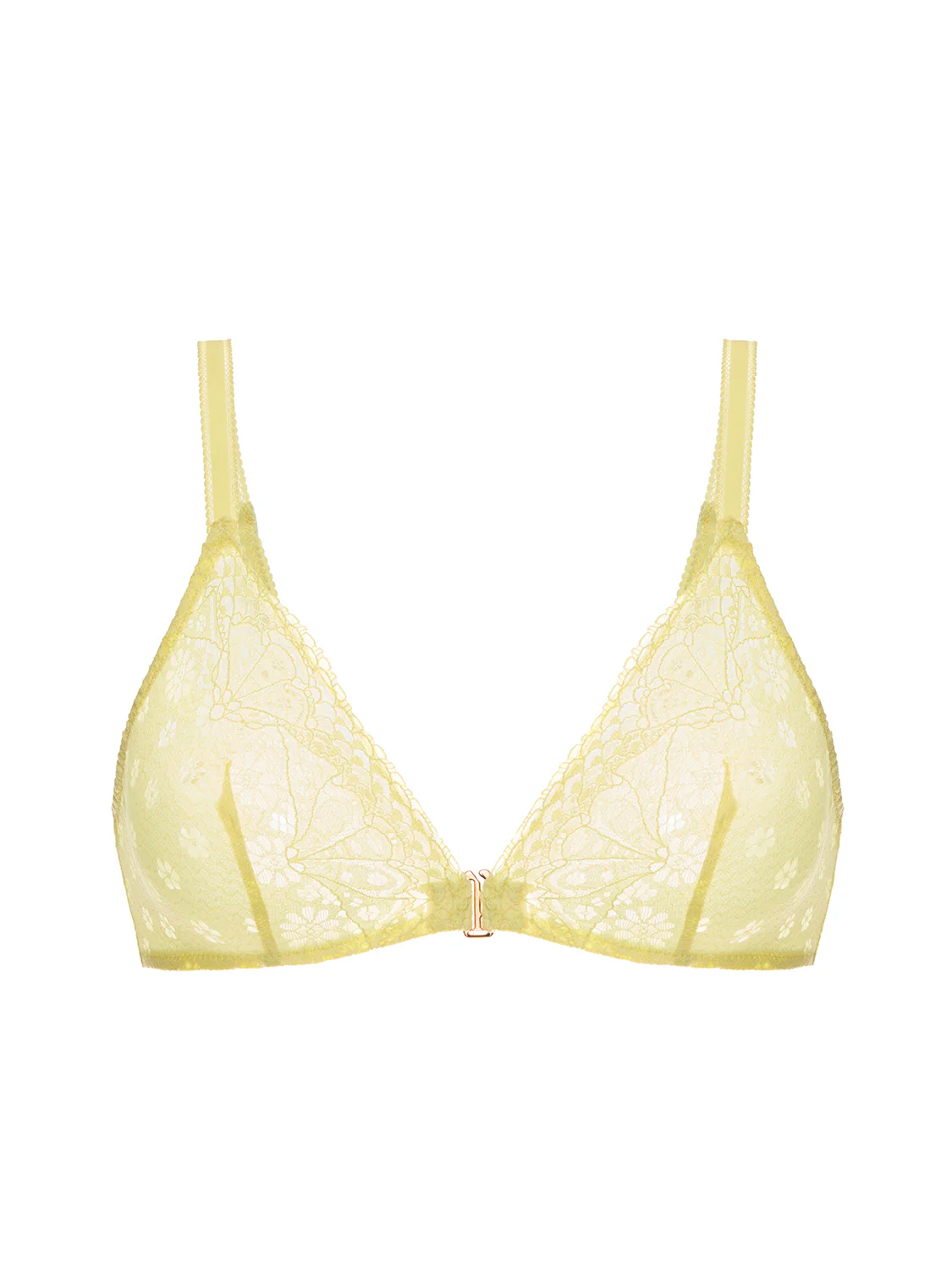Soft cup triangle bra - Yuzu Yellow - Image 3