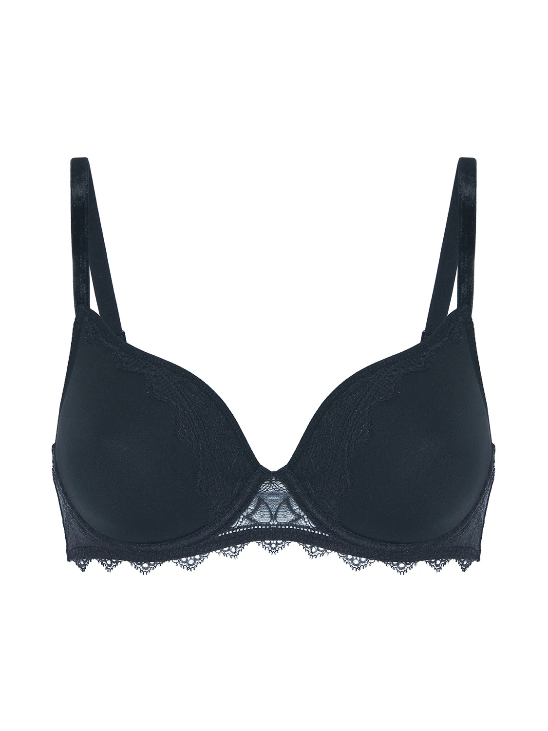 Spacer plunge bra - Black - Image 6