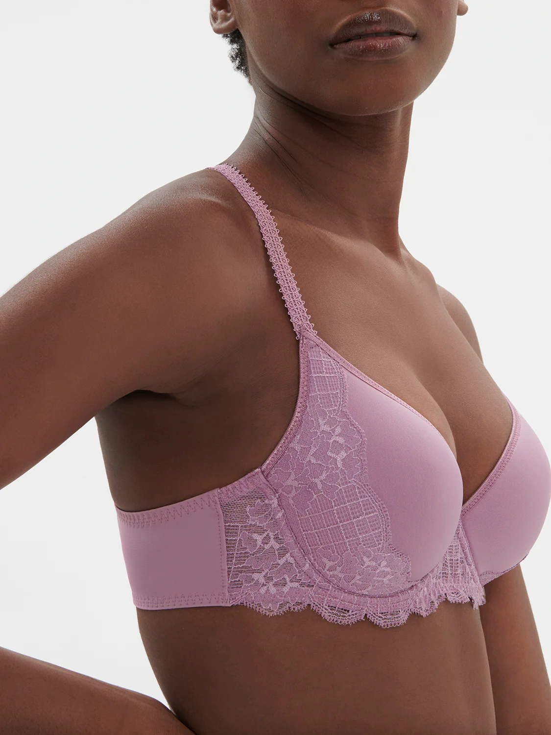 Spacer plunge bra - Glamourous Mauve - Image 2