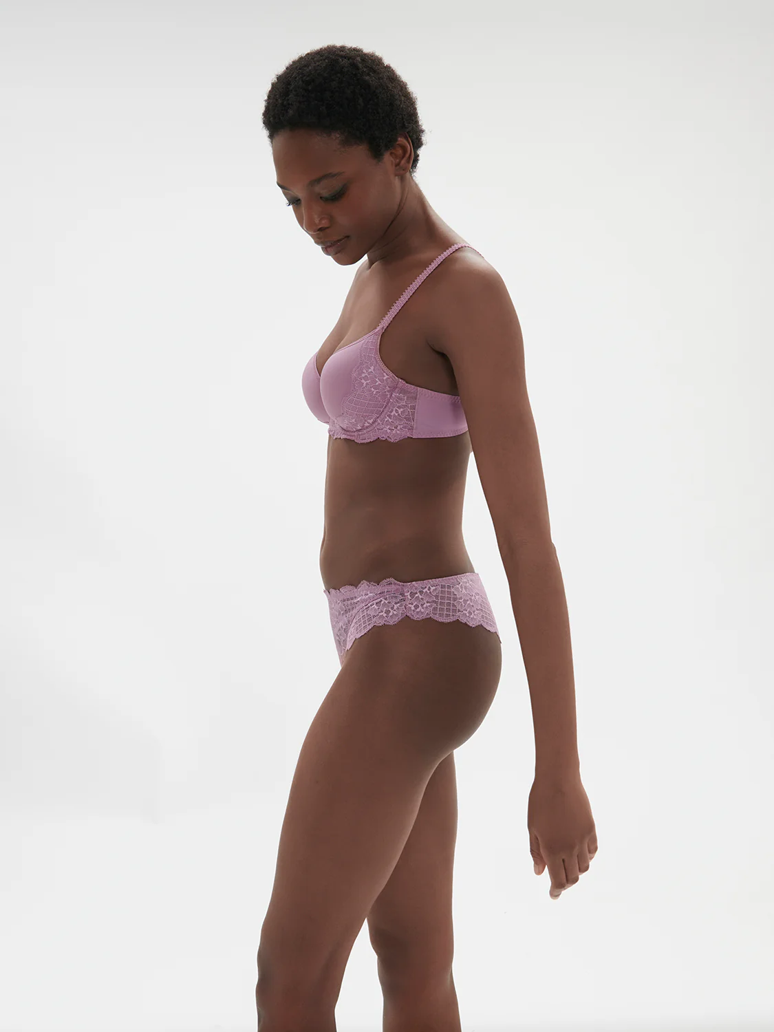 Spacer plunge bra - Glamourous Mauve - Image 5