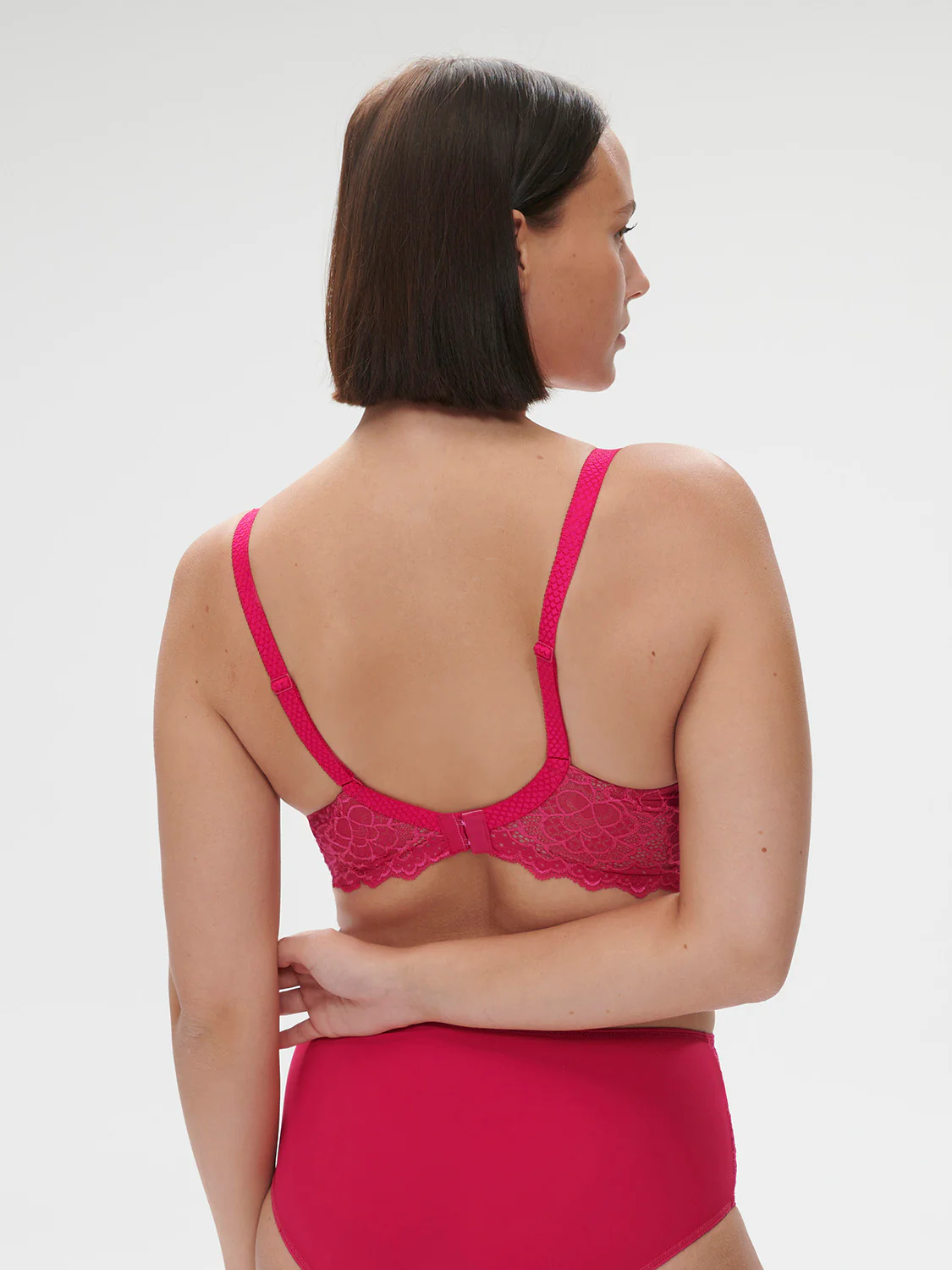 Spacer plunge bra - Teaberry Pink - Image 7
