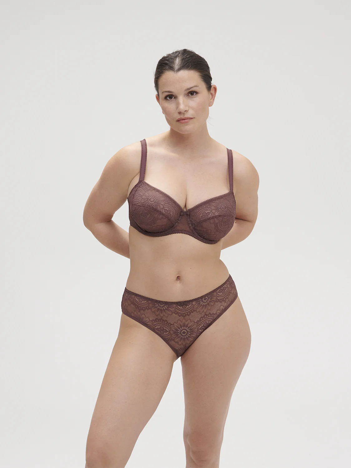 Squared neckline full cup bra - Byzantine - Image 3