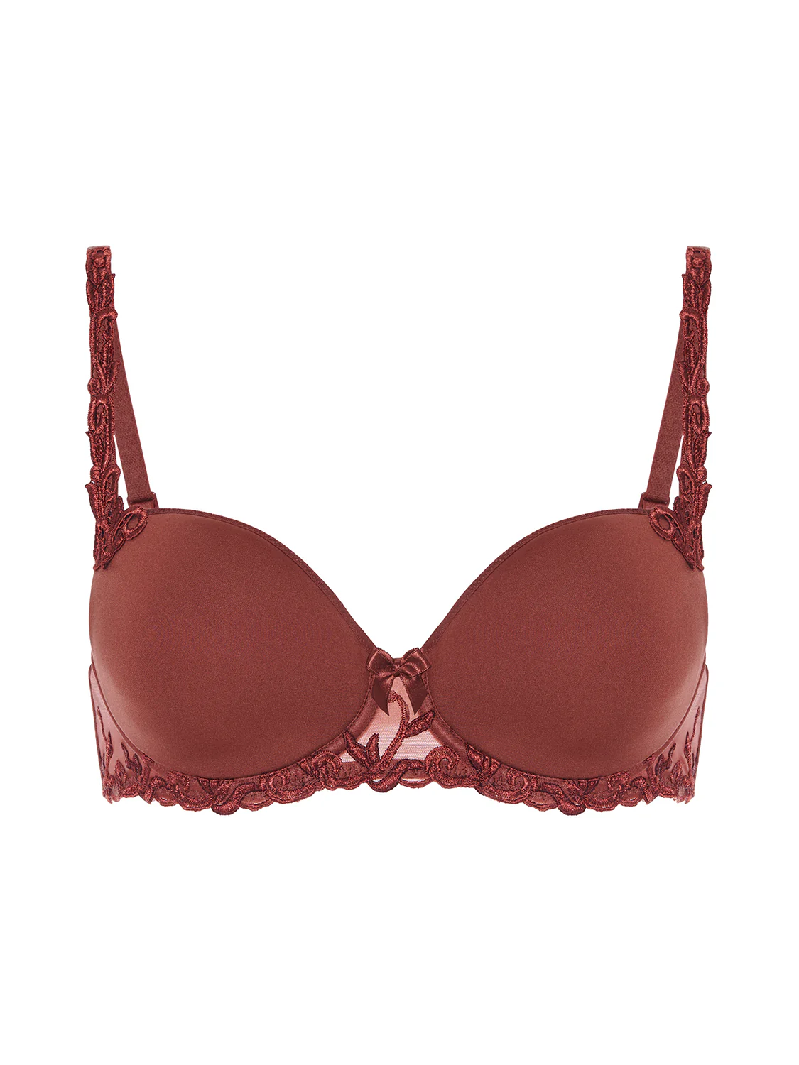 Squared neckline spacer bra - Canyon Brown - Image 11