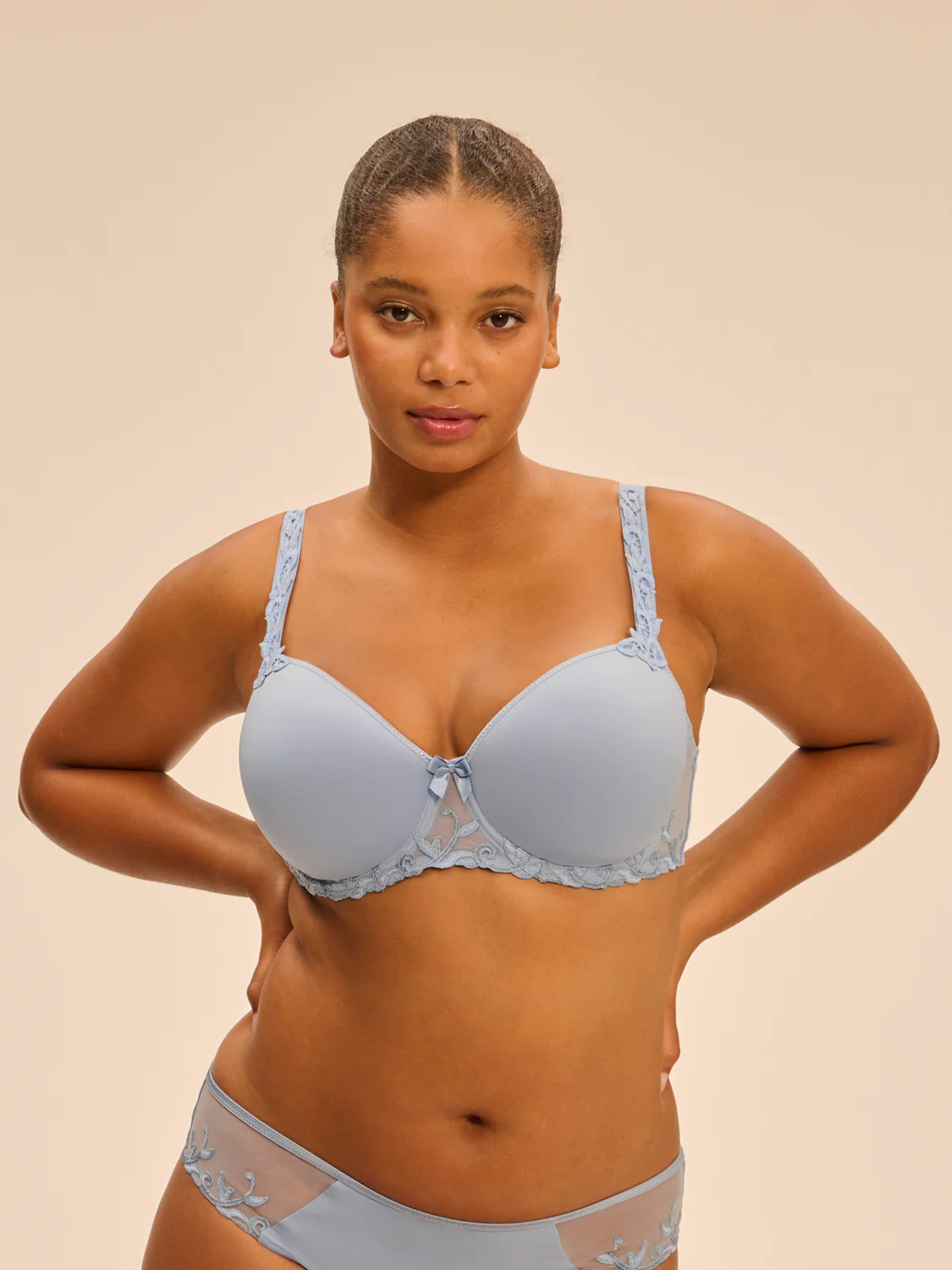 Squared neckline spacer bra - Dream Blue - Image 7