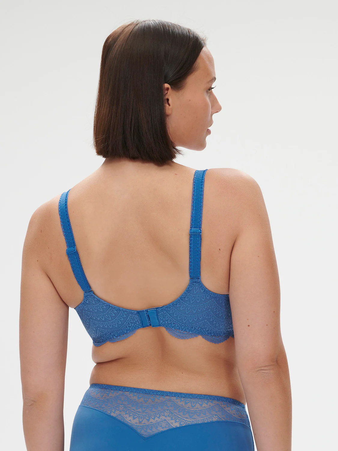 Squared neckline spacer bra - Myosotis Blue - Image 10