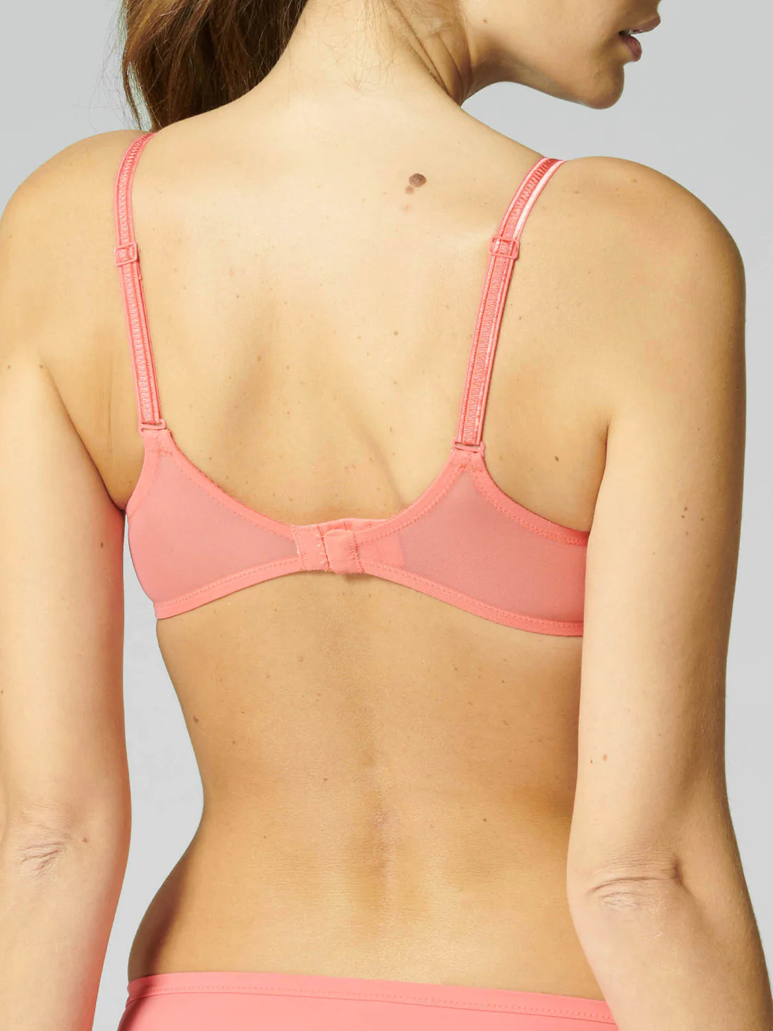 Squared neckline spacer bra - Papaya - Image 5