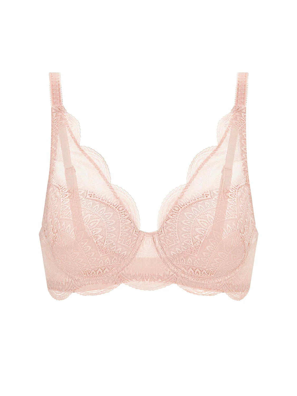 Squared neckline spacer bra - Peau rosée - Image 6