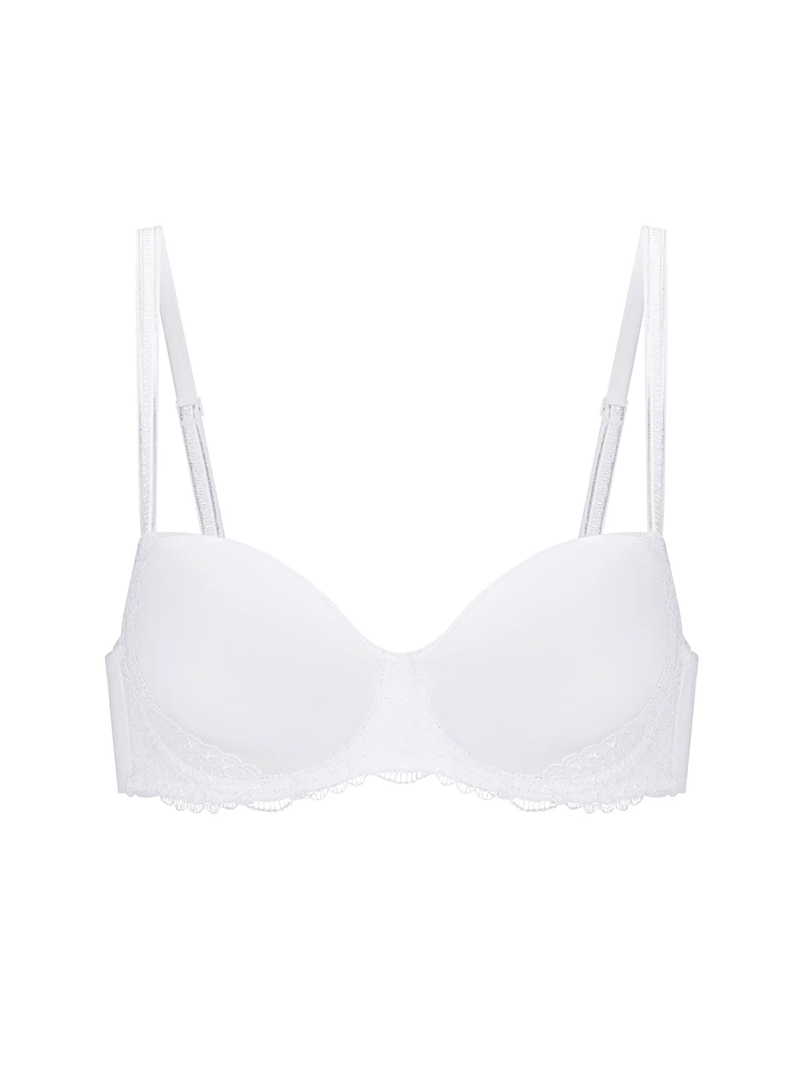 Squared neckline spacer bra - White - Image 4