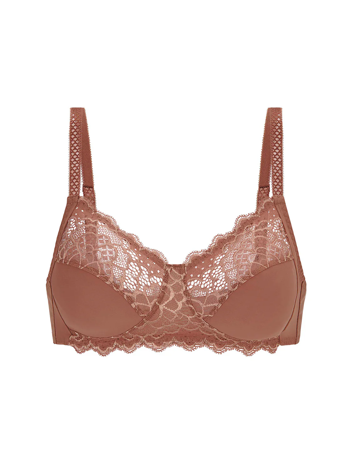 Structured wireless bra - Coco brown - Image 4