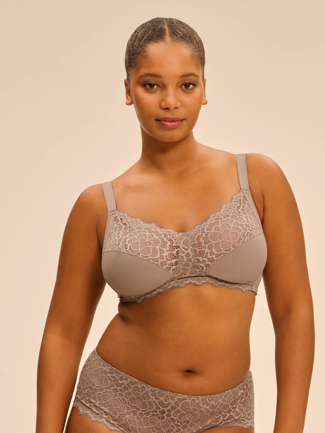 Structured wireless bra - Grege - Image 5