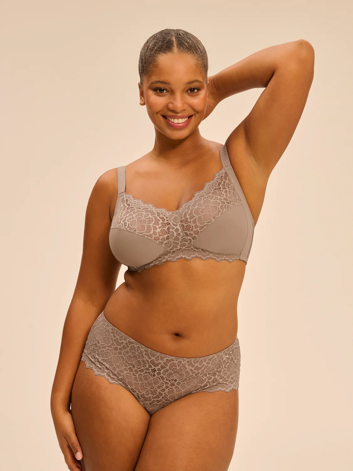 Structured wireless bra - Grege - Image 7