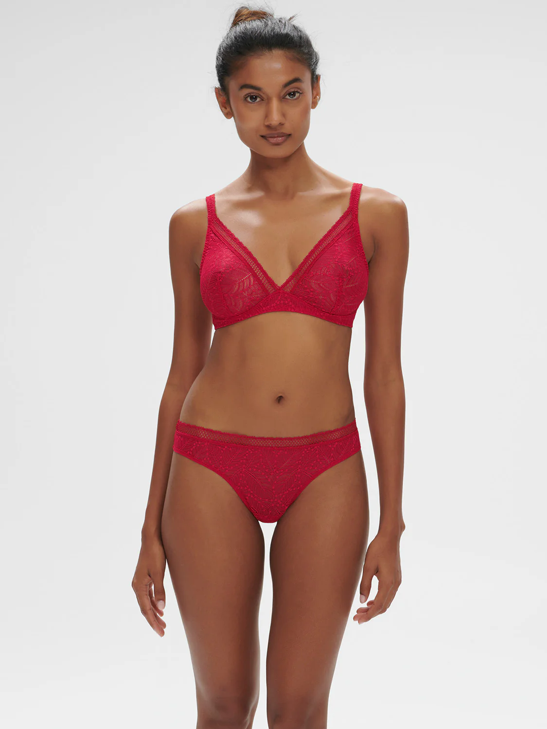 Structured wireless bra - Ruby pink - Image 4