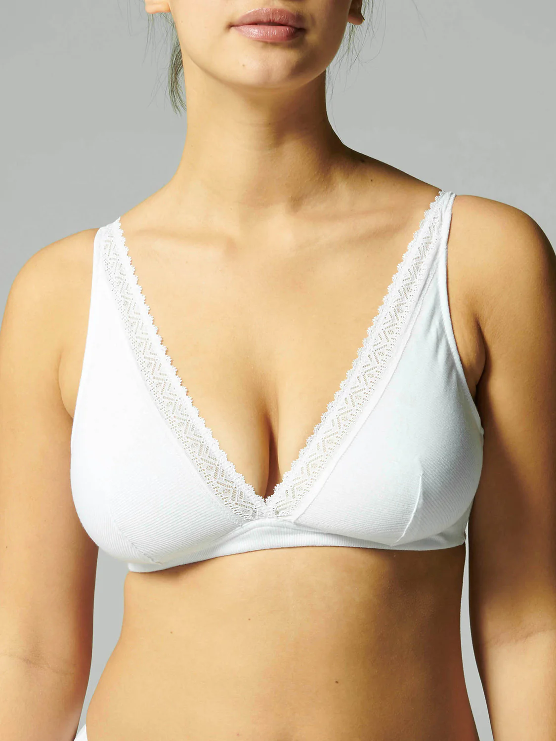 Structured wireless bra - White - Image 10