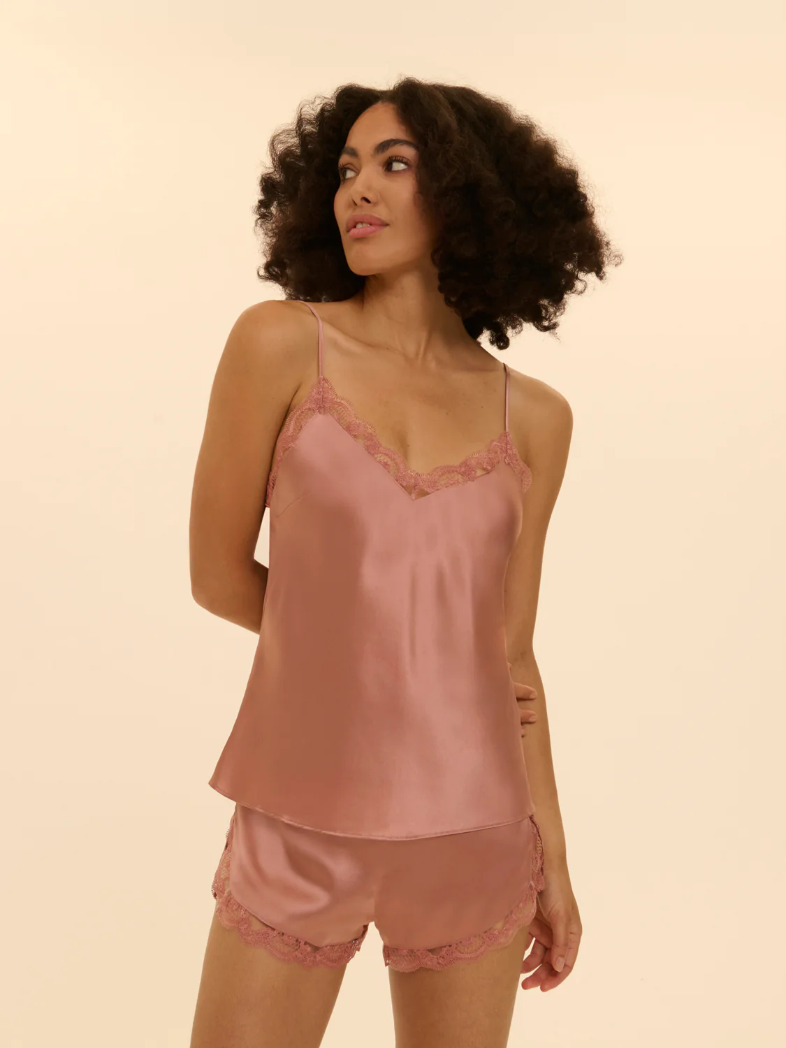 Top with embroidery - Smokey Pink - Image 6