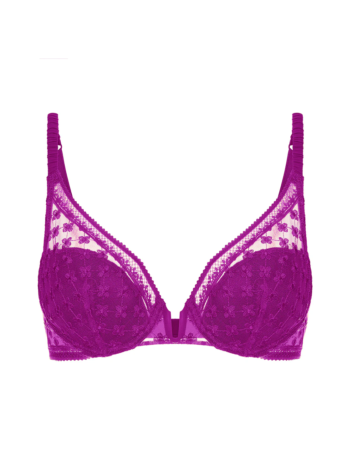 Triangle push-up bra - Bougainvillea - Image 3