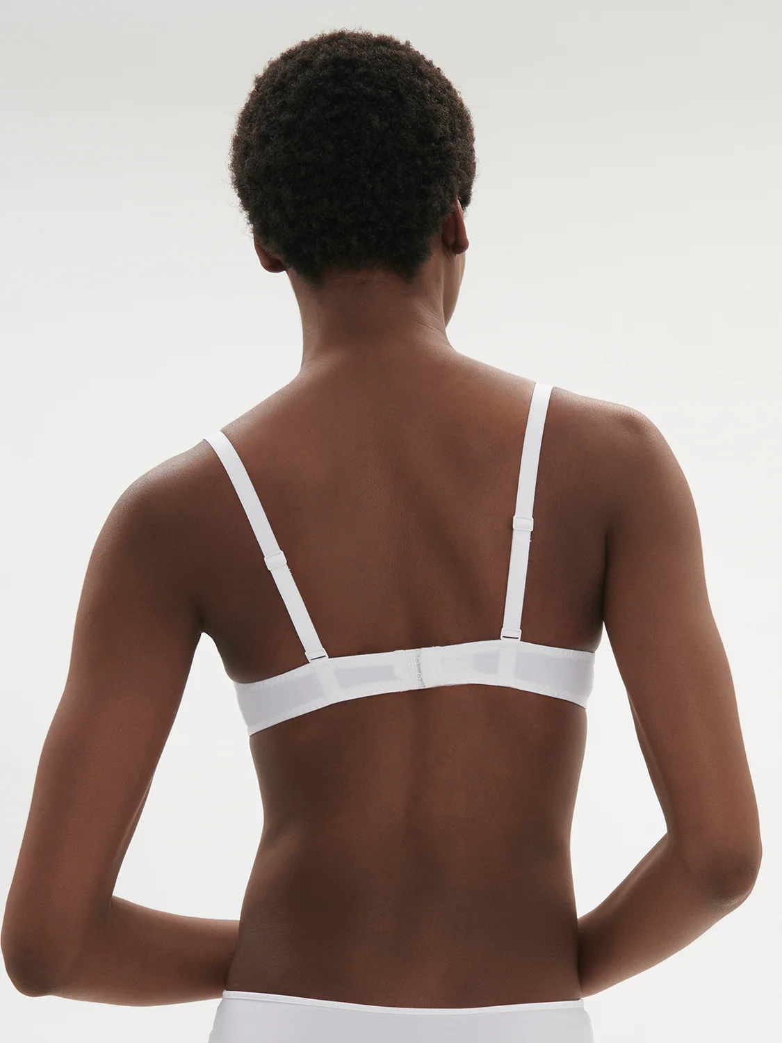 Triangle push-up bra - White - Image 3