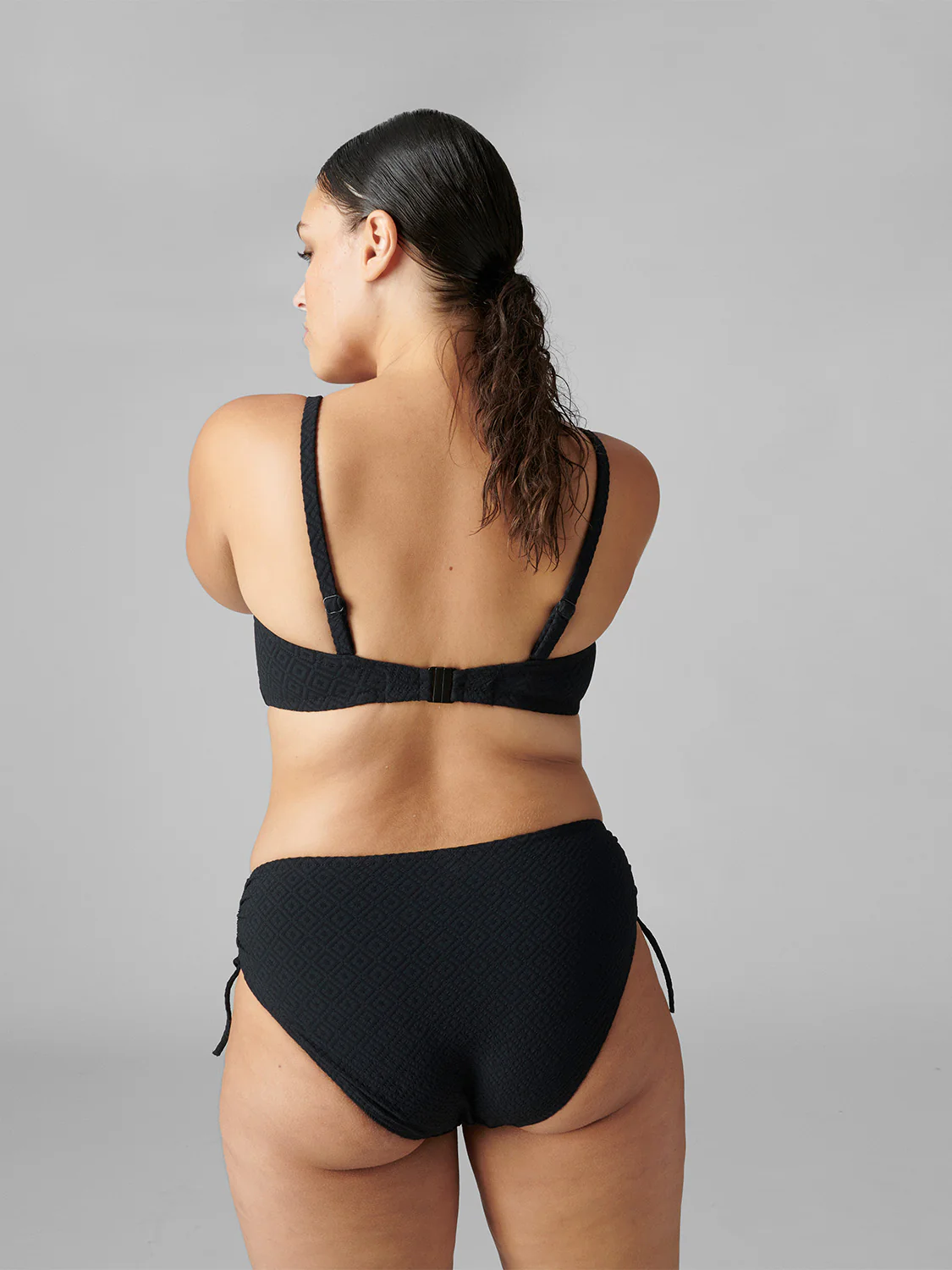 Underwired bandeau bikini top - Black - Image 9