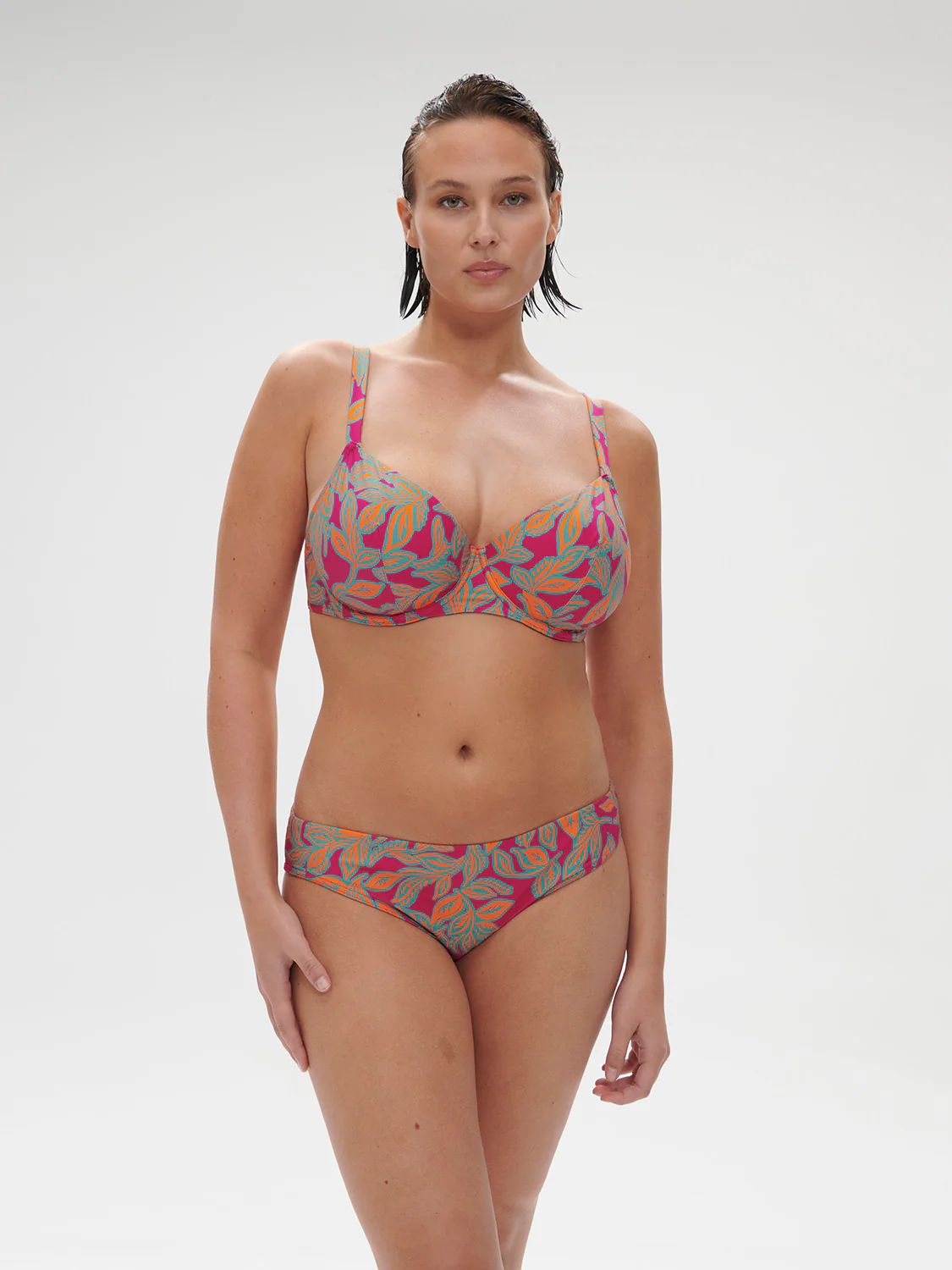 Underwired bikini top - Menara Pink Print - Image 4