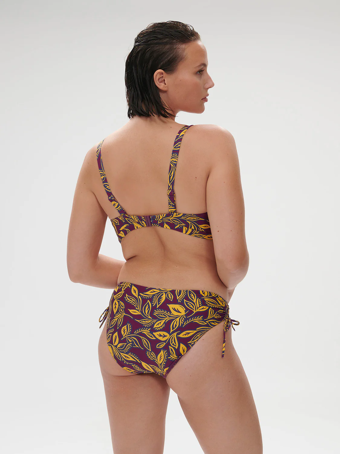 Underwired bikini triangle - Agadir Purple Print - Image 10