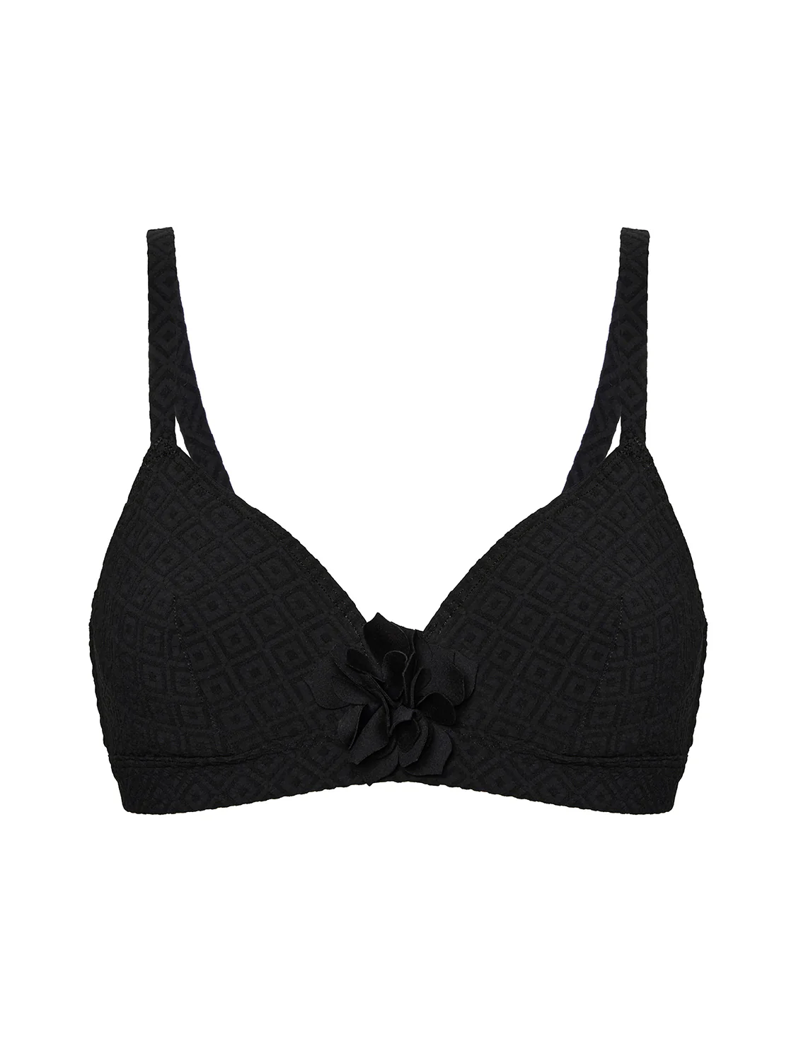 Underwired bikini triangle - Black - Image 6