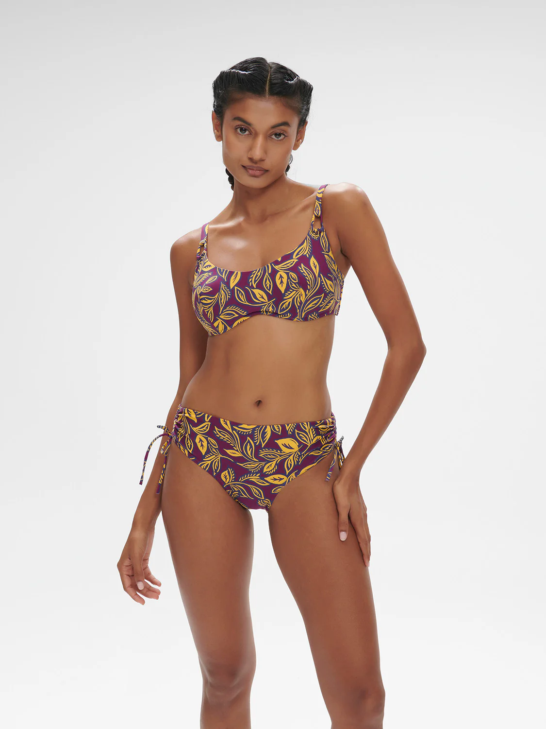 Underwired brassière - Agadir Purple Print - Image 4