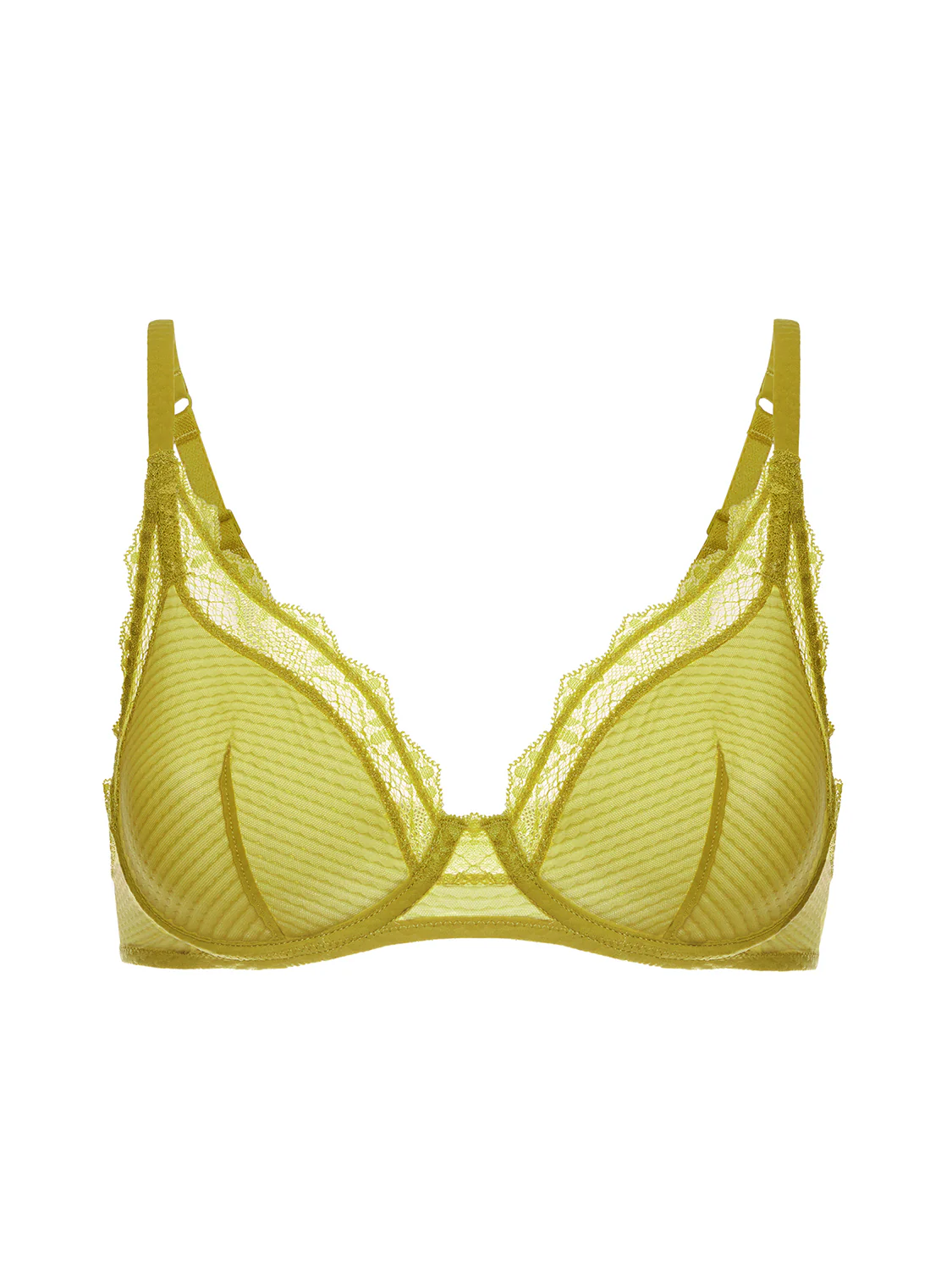 Underwired low-cut bra - Matcha - Image 3