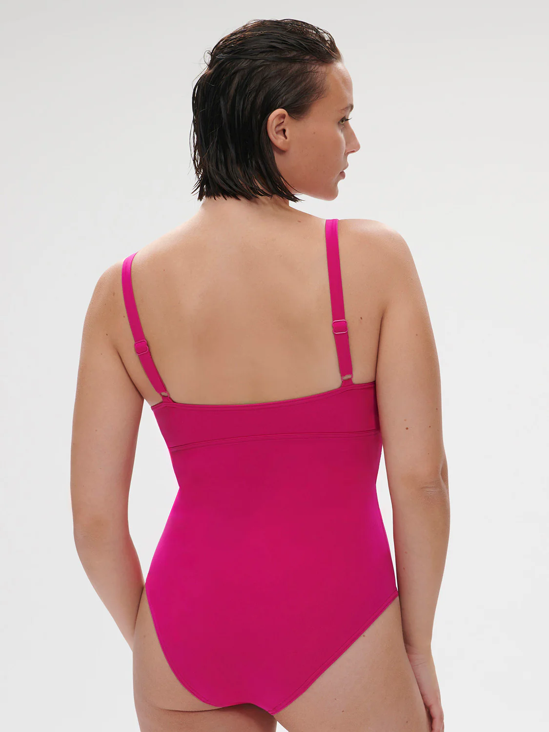 Underwired one-piece swimsuit - Hibiscus Pink - Image 7