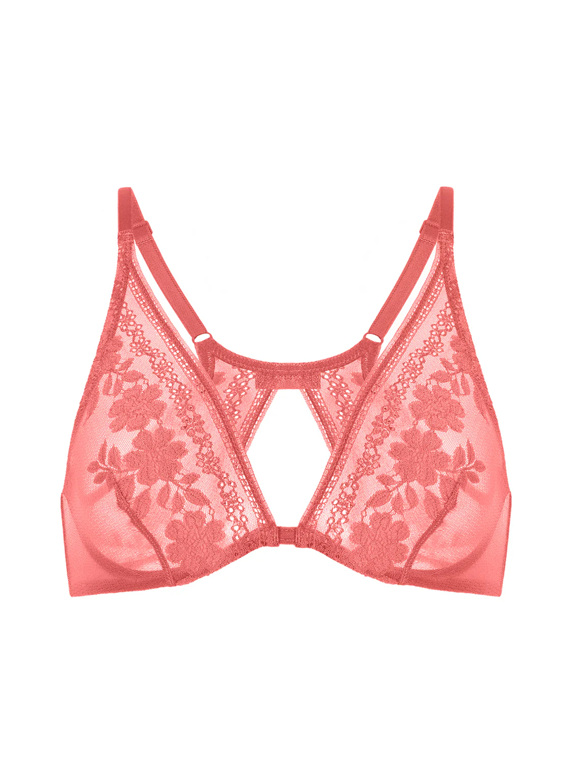 Underwired triangle bra - Texas Pink - Image 14