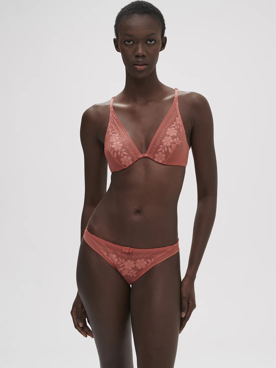 Underwired triangle bra - Texas Pink - Image 3